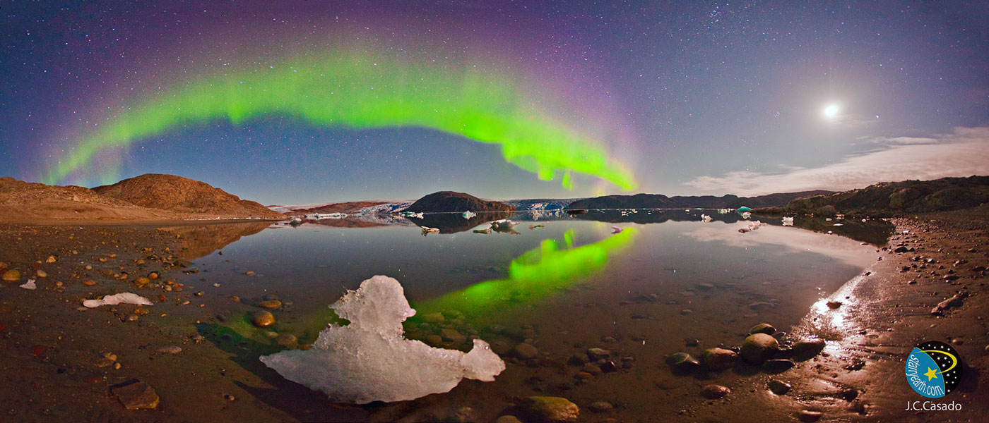 Ảnh: Cực quang trên đảo Greenland