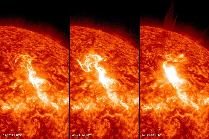 Một tai lửa mặt trời quan sát bởi Đài thiên văn Động lực học Mặt trời (SDO) của NASA