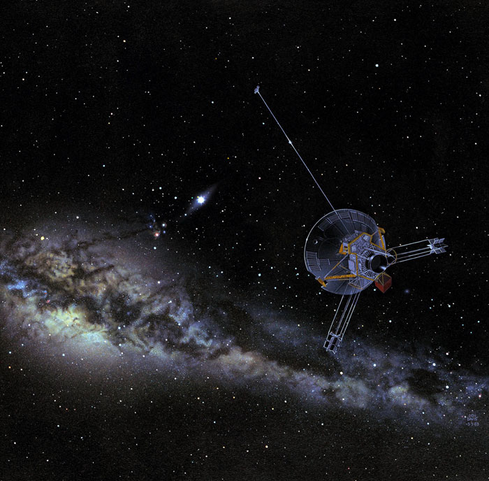 Ảnh minh họa phi thuyền Pioneer 10