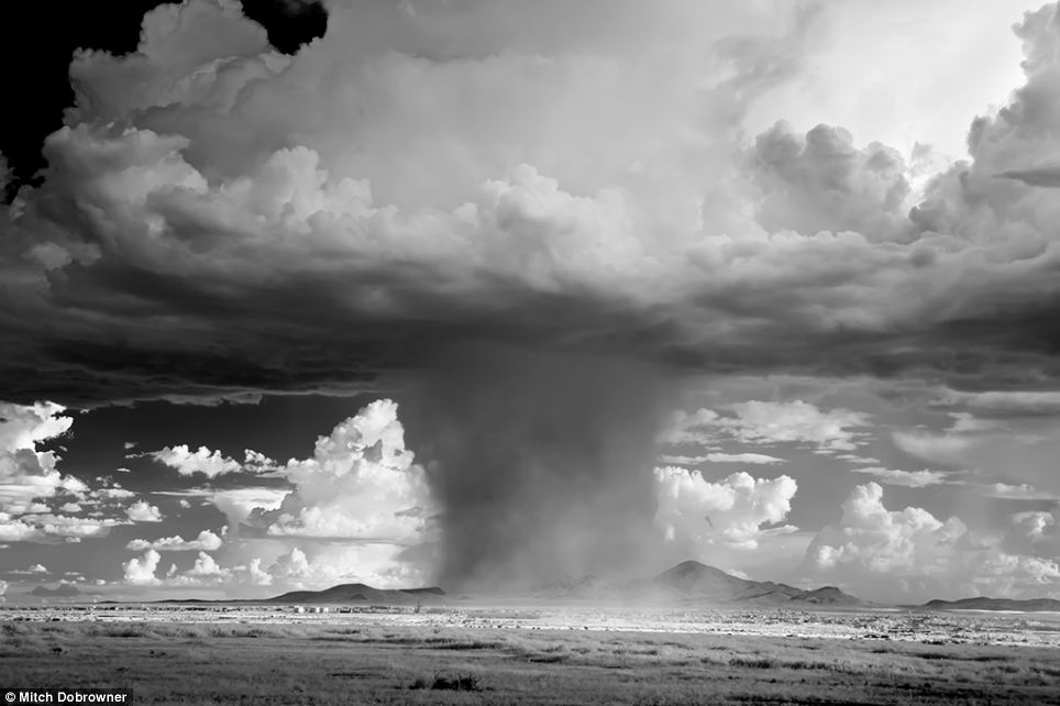 Chụp ở Dundee, Texas, bức ảnh của nhà nhiếp ảnh Mitch Dobrowner cho thấy một cột siêu xoáy hình nấm hết sức khủng khiếp