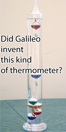 Galileo không phát minh ra nhiệt nghiệm mang tên ông