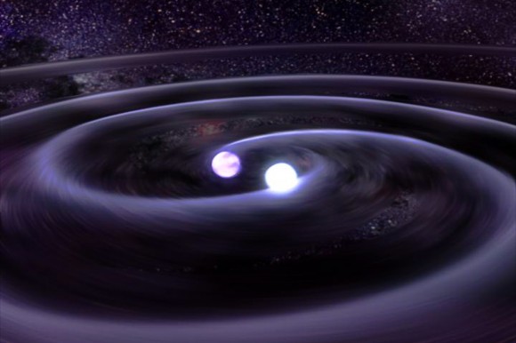 Hai sao lùn trắng trong hệ SDSS J065133.338+284423.37 đang chuyển động xoắn ốc vào nhau