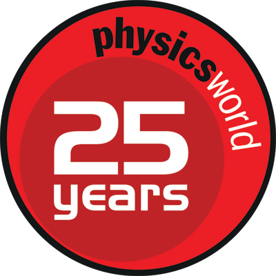 Logo chính thức kỉ niệm 25 năm tạp chí Physics World