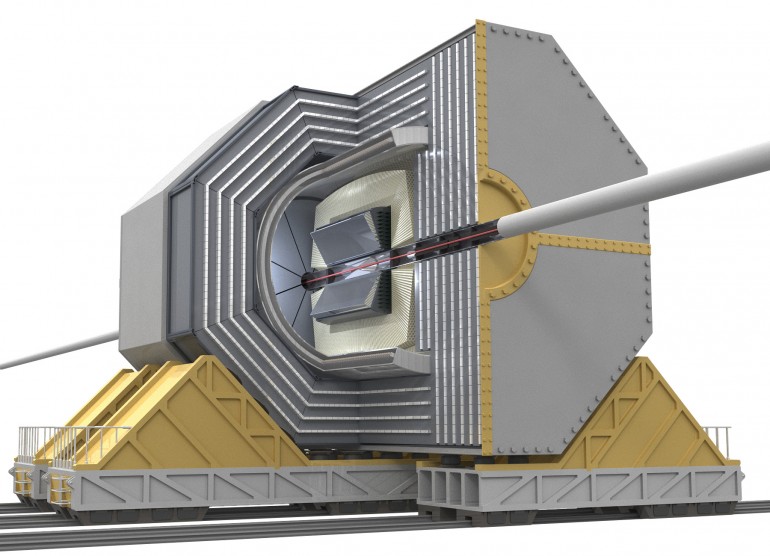 Hình minh họa máy dò hạt cho máy gia tốc thẳng ILC