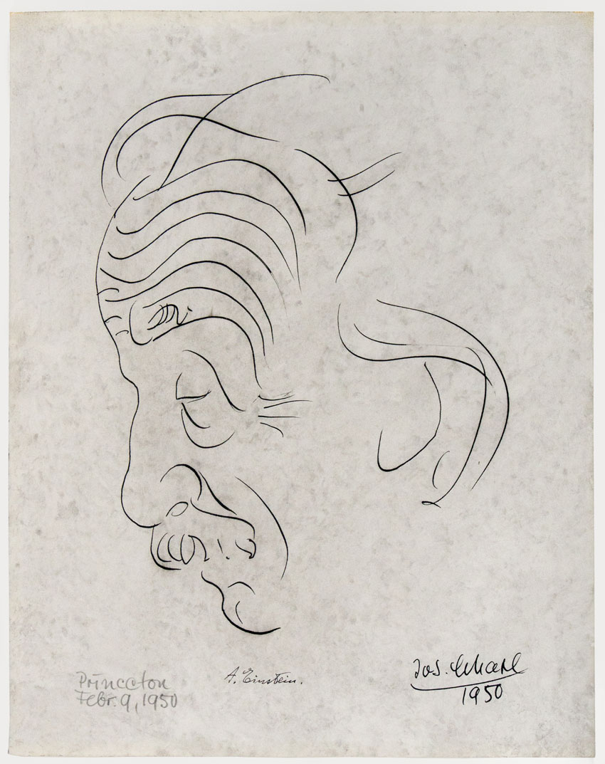 Bức chân dung Einstein xuất hiện trong phòng tranh ở New York