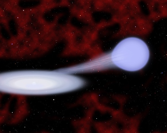 Hình minh họa cho thấy nguyên bản còn ngờ vực của một loại sao siêu mới gọi là Loại Iax