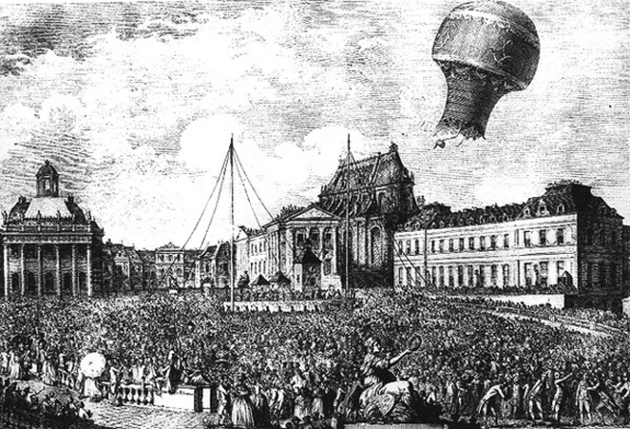 Chuyến bay khí cầu đầu tiên có hành khách