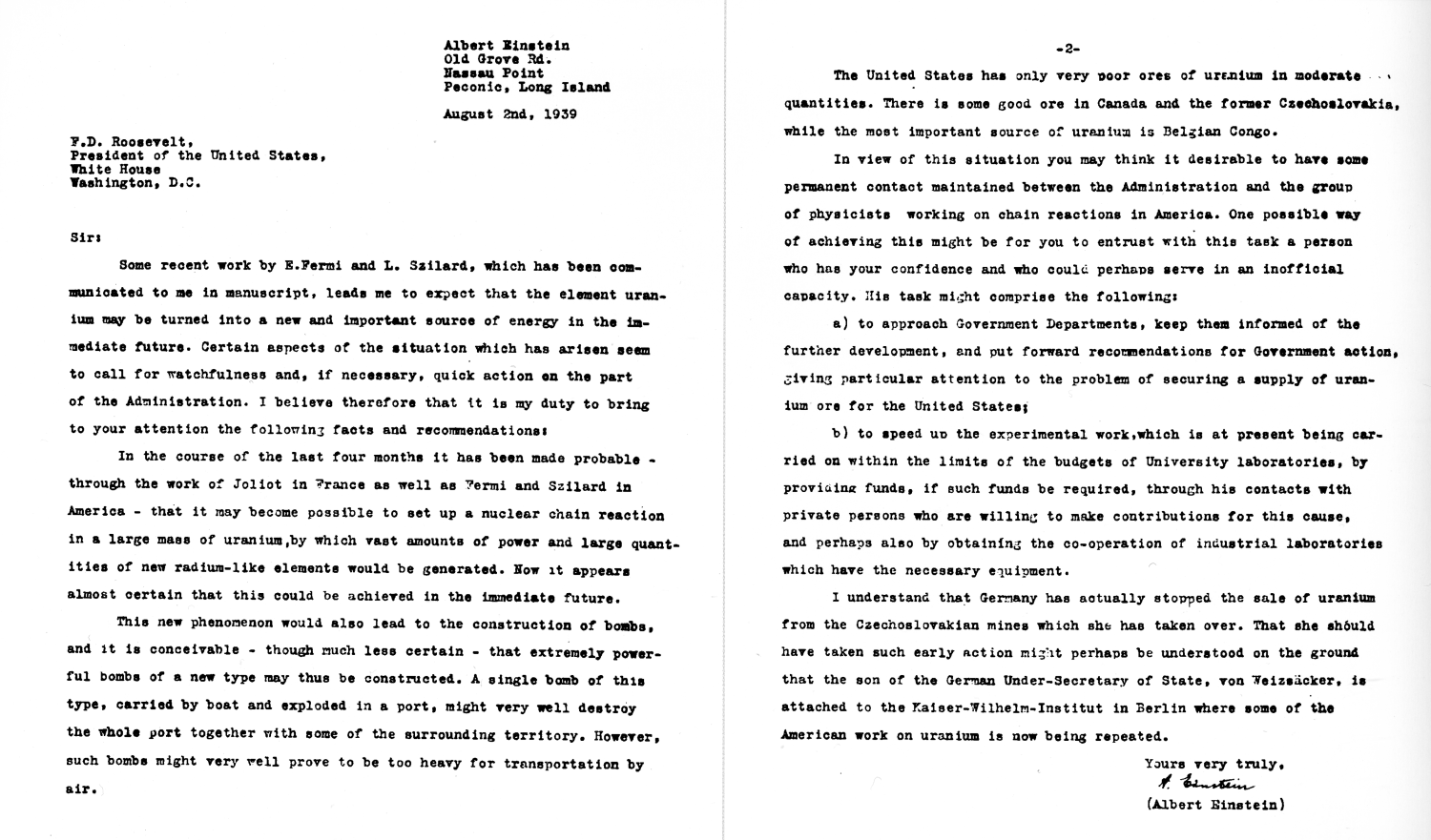 Einstein có thật sự viết thư cho tổng thống Mĩ kêu gọi chế tạo bom nguyên tử?