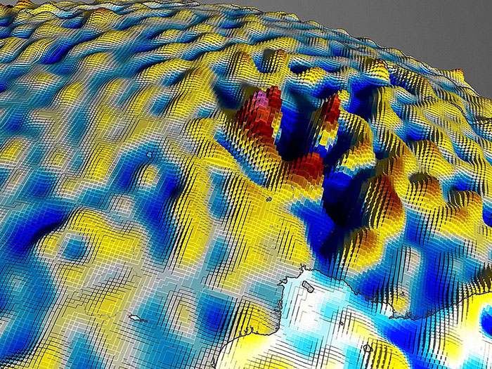 nh vệ tinh của dị thường từ trong lớp vỏ Trái Đất nh vệ tinh của dị thường từ trong lớp vỏ Trái Đất
