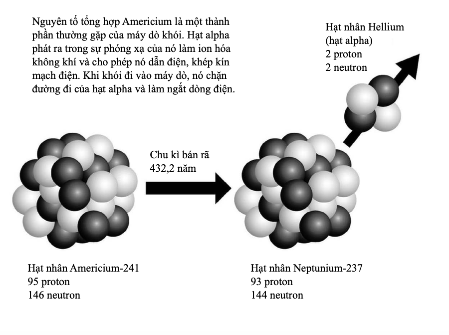 Sự phân rã alpha của Americium-241
