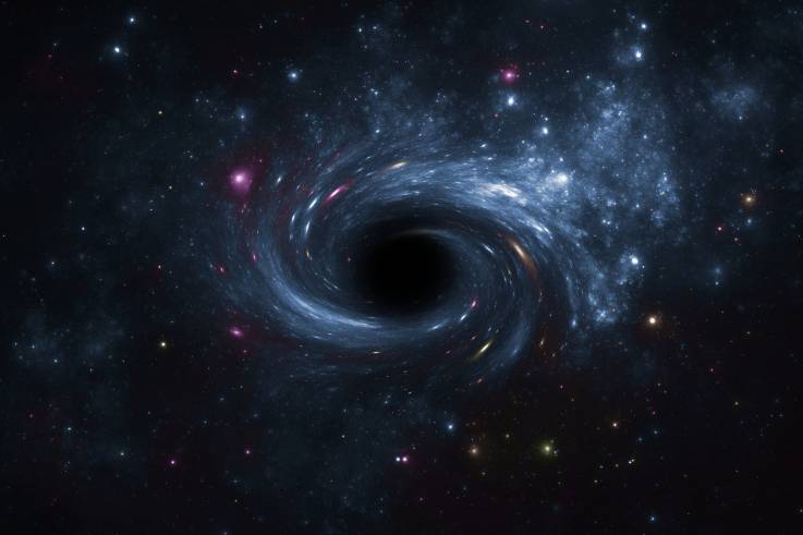 Hình minh họa một lỗ đen