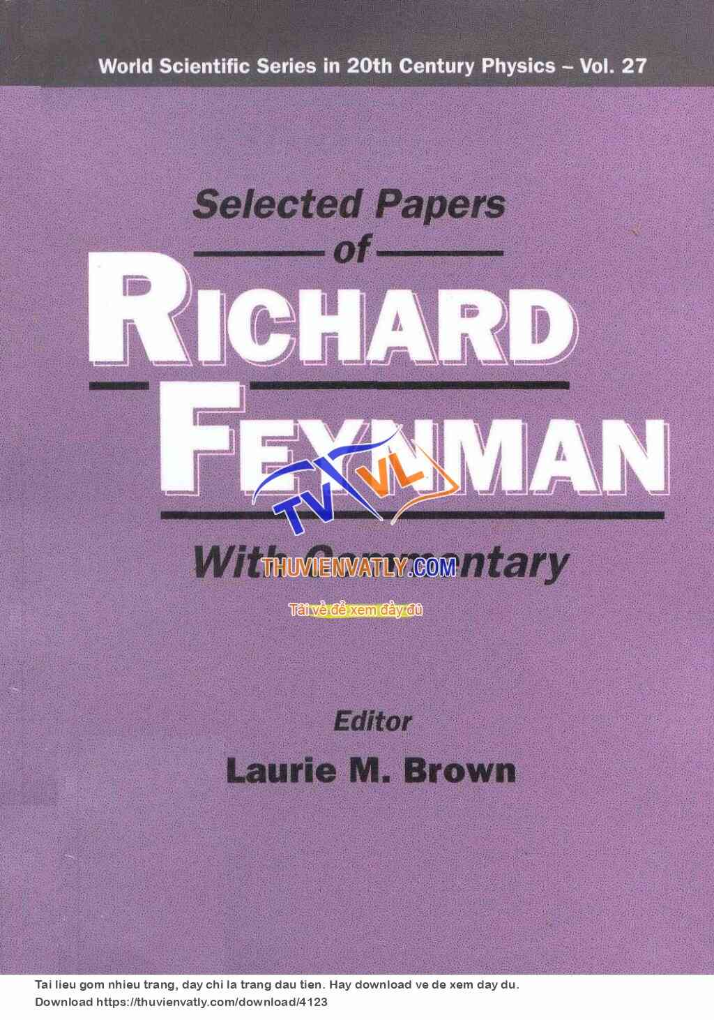 Selected Papers of Richard Feynman