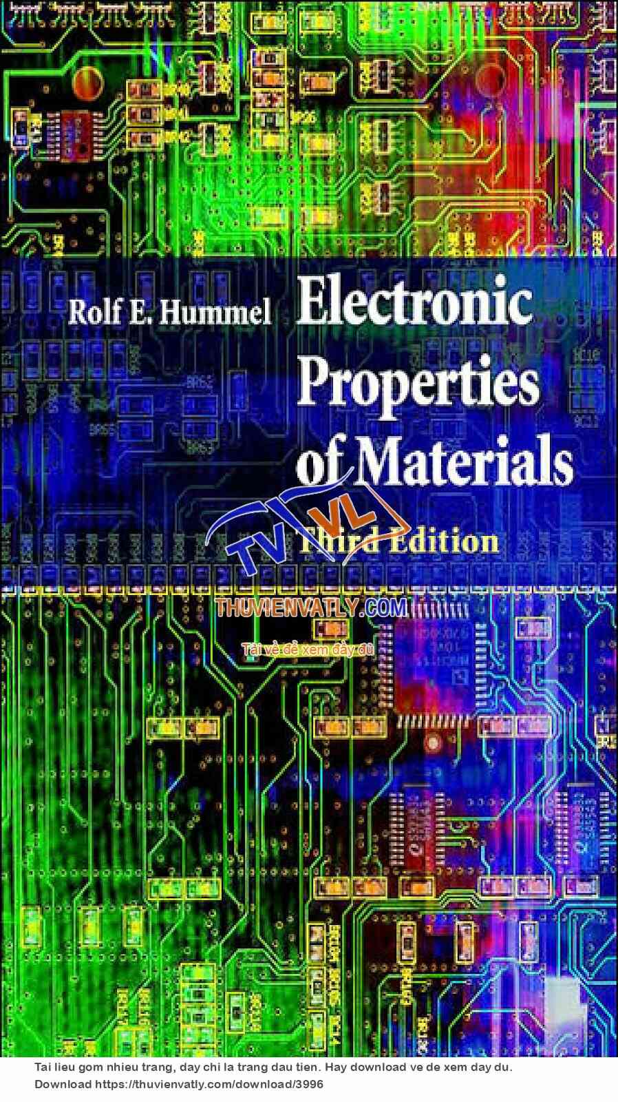 Electronic Properties Of Materials (Rolf E. Hummel)
