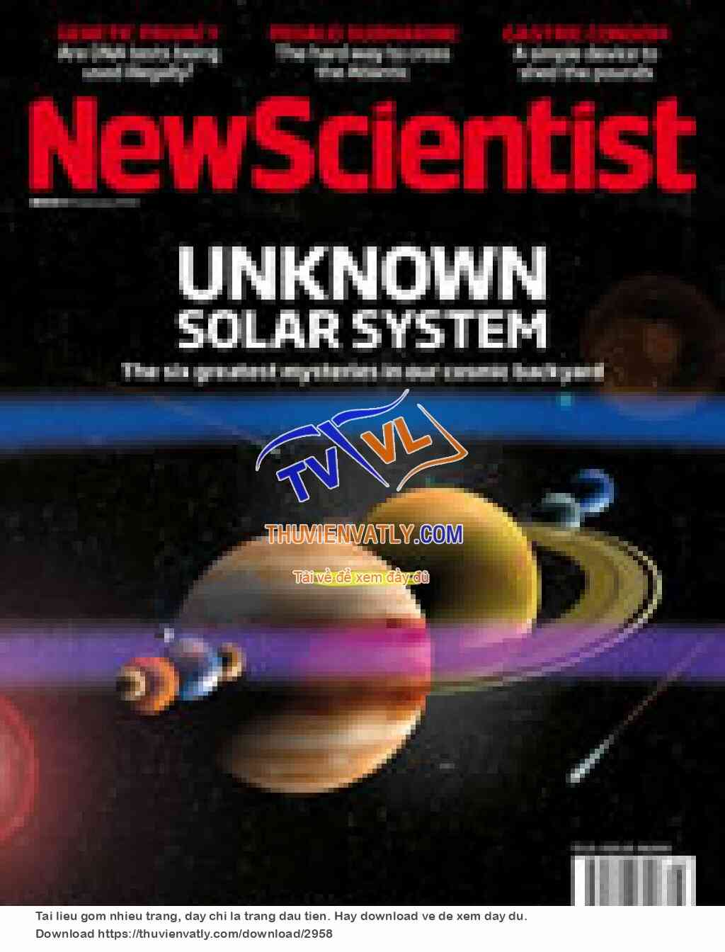 Tạp chí NewScientist, số ngày 31/01/2009