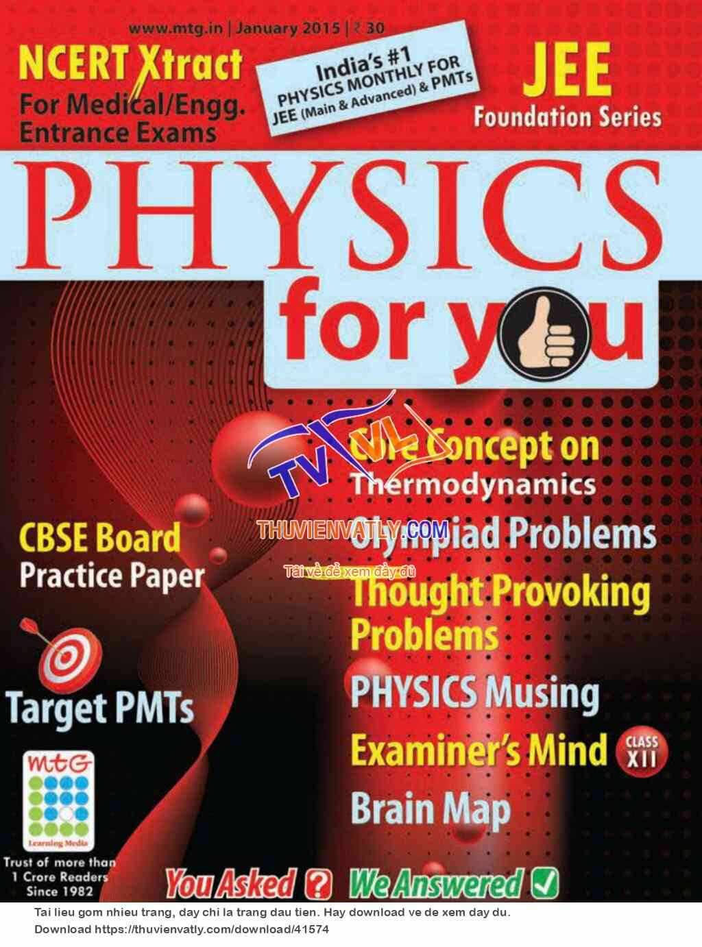 Physics for You - January 2015