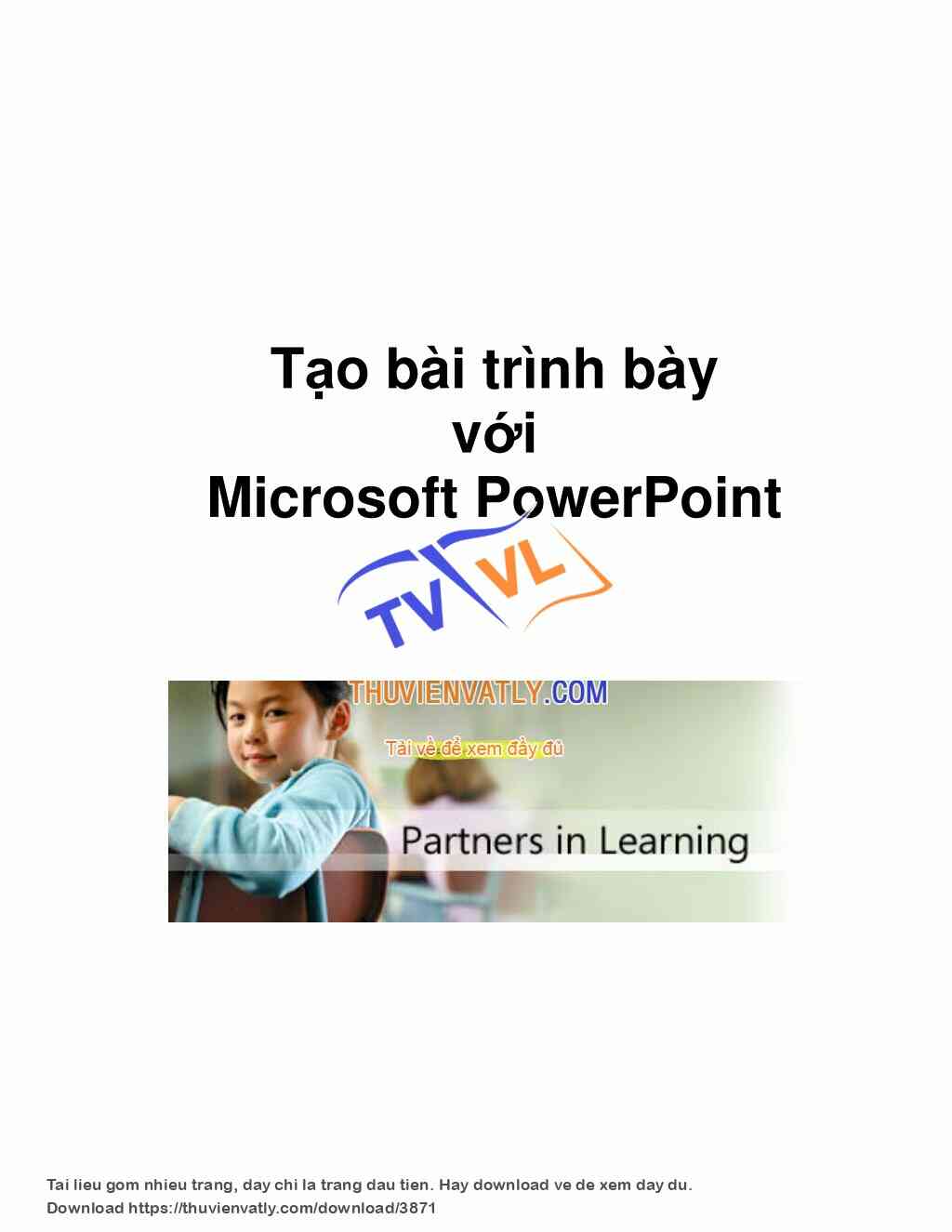Tạo bài trình bày với Microsoft PowerPoint