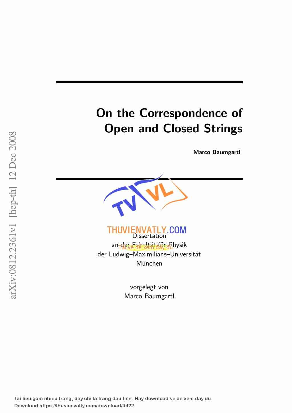 On the Correspondence of Open and Closed Strings