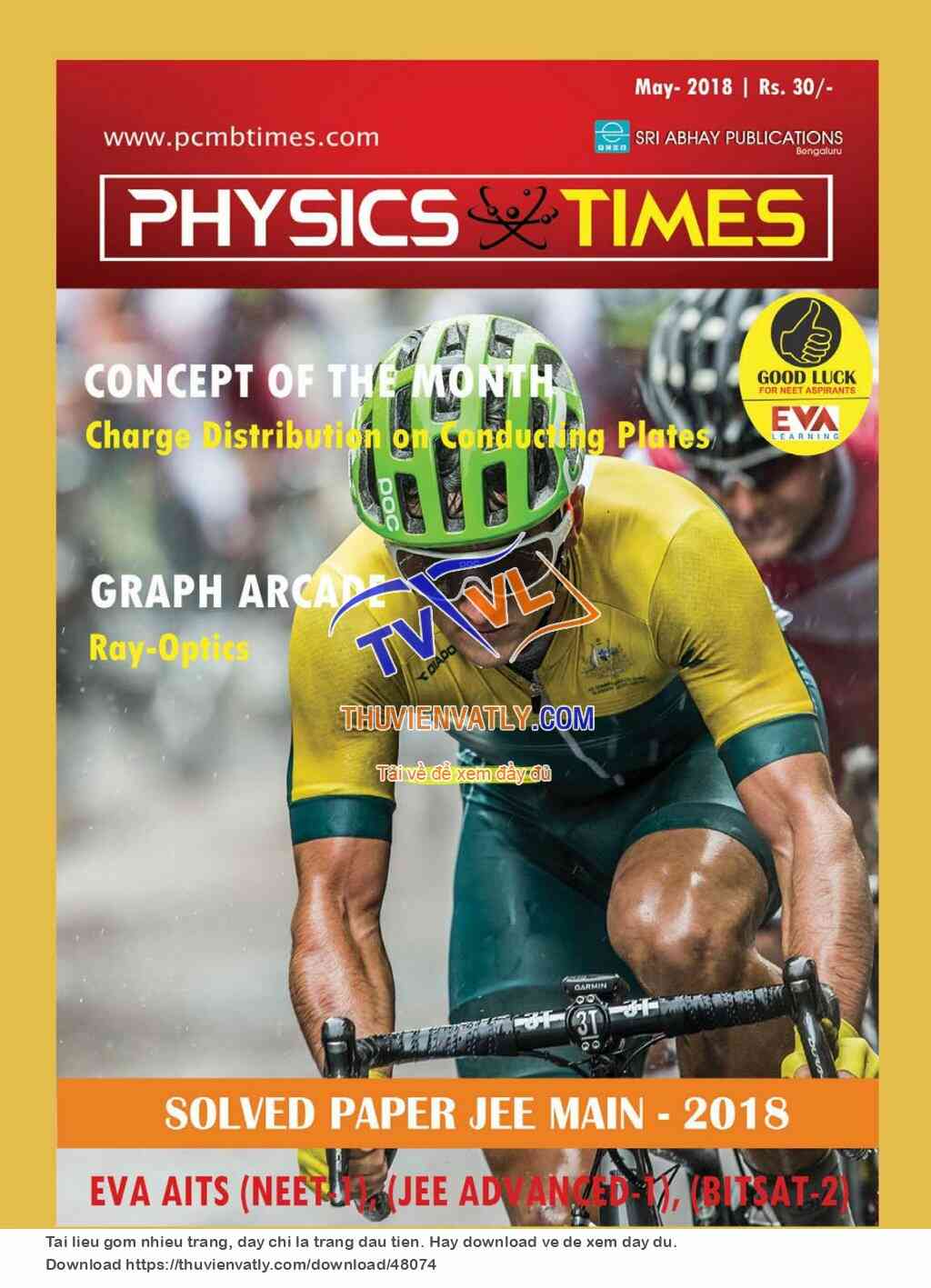 Tạp chí Physics Times tháng 5/2018