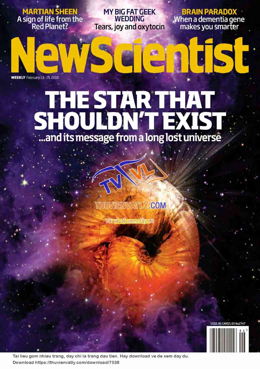 New Scientist magazine - 13 February 2010