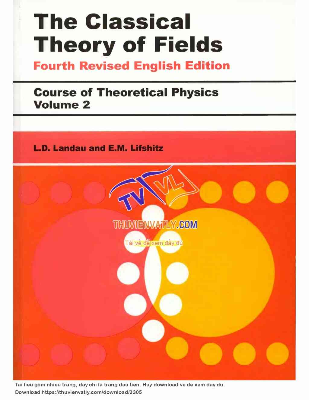 Landau L.D., Lifshitz E.M. Course of Theoretical Physics. Vol. 02. The Classical Theory Of Fields