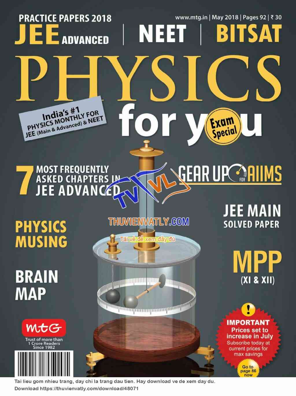 Tạp chí Physics For You - 05/2018