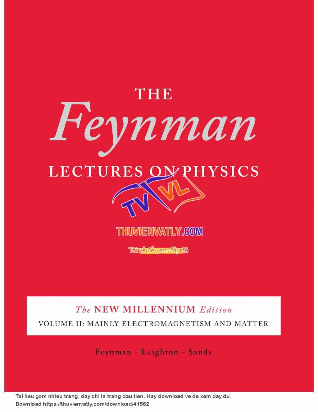 The Feynman Lectures on Physics II - The New Millennium Edition