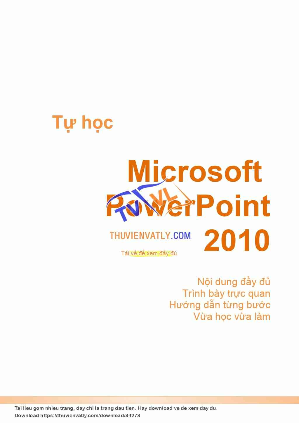 Giáo trình Microsoft Powerpoint 2010 Toàn tập