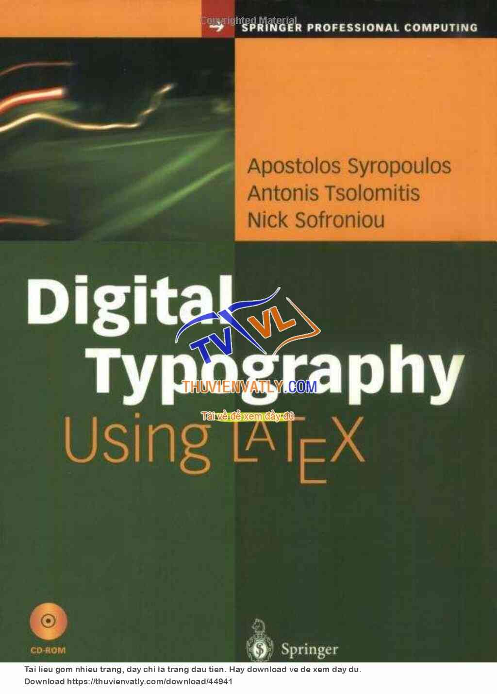 Digital Typography using LaTeX - Apostolos Syropoulos