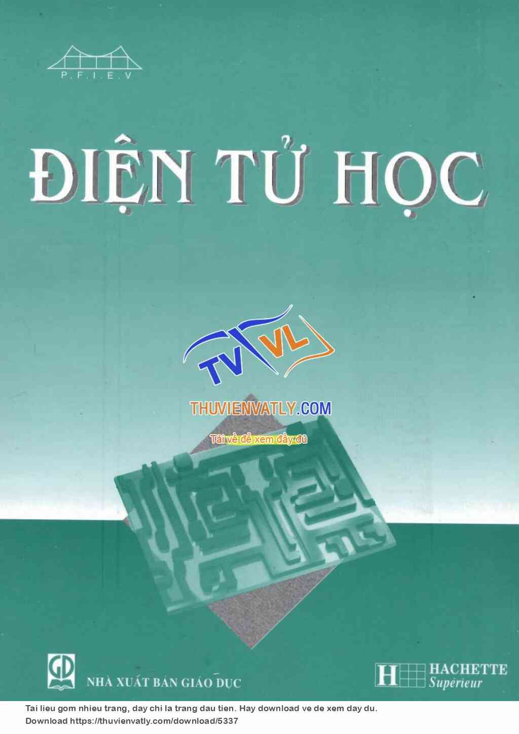Điện tử học (sách dùng cho hệ đào tạo kĩ sư chất lượng cao của Pháp)