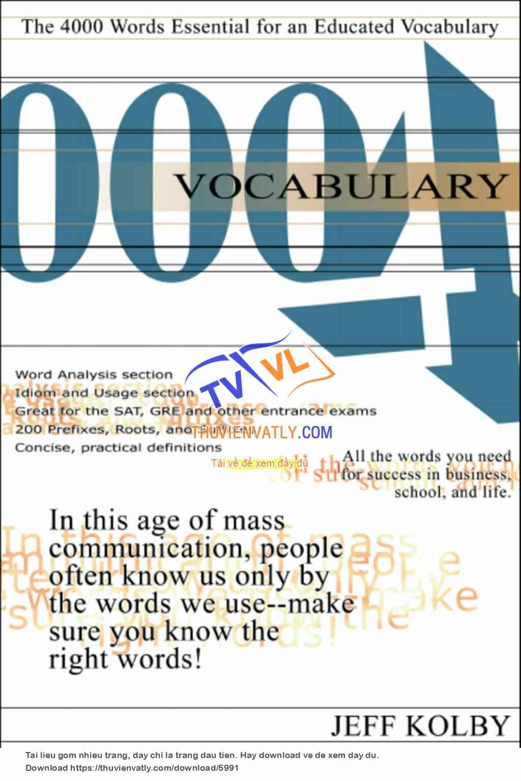 4000 Words Essential for an Educated Vocabulary