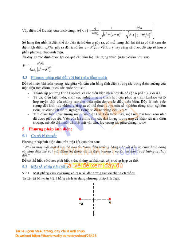 Phương pháp ảnh điện & phương trình Poisson